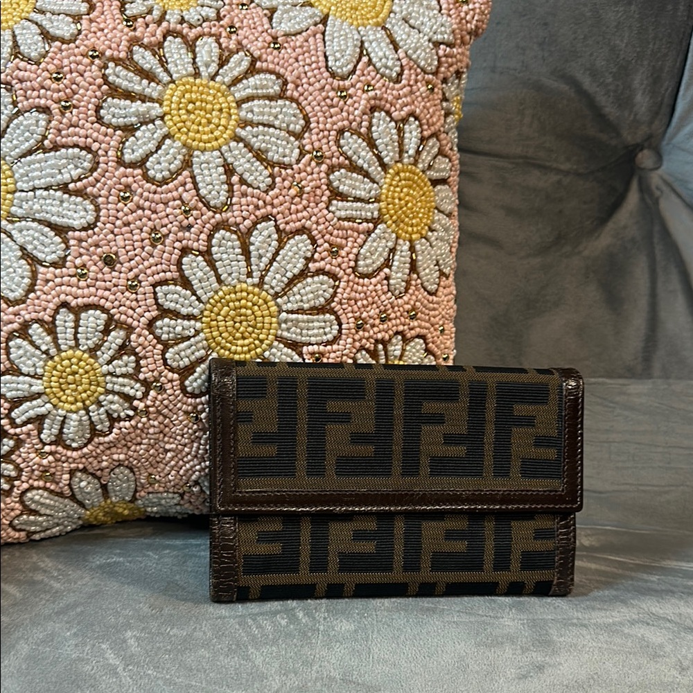 Fendi Zucca Wallet Vintage